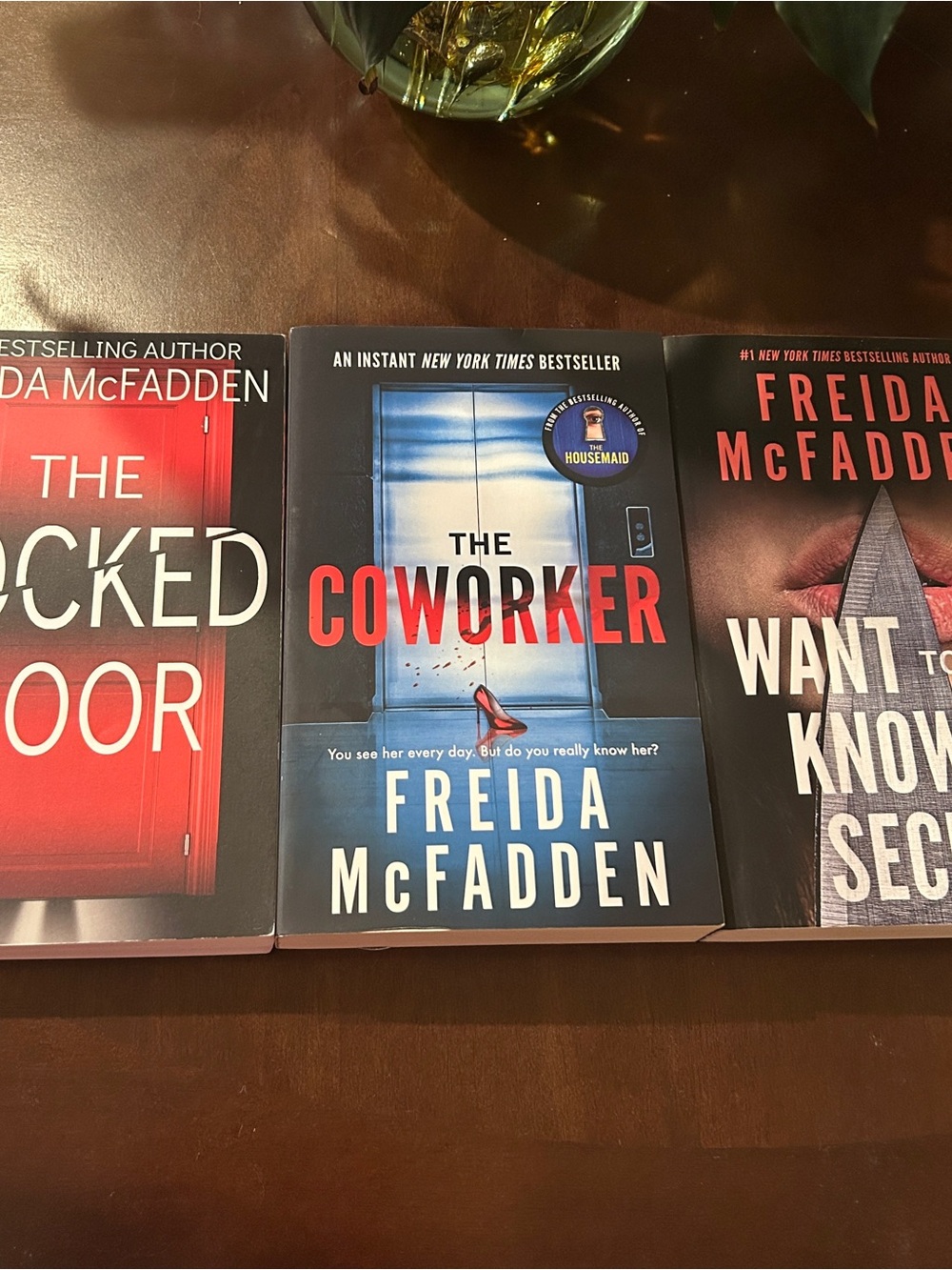 Freida Mc Fadden Book Lot: Want To Know A Secret?, The Coworker, The Locked Door